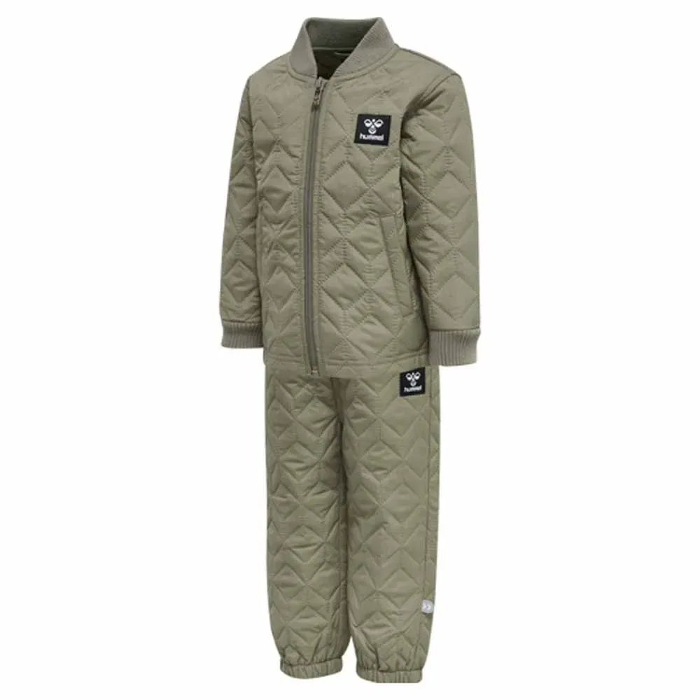 Детский спортивный костюм для девочек из термоткани Sobi Mini Thermoset Hummel, Green