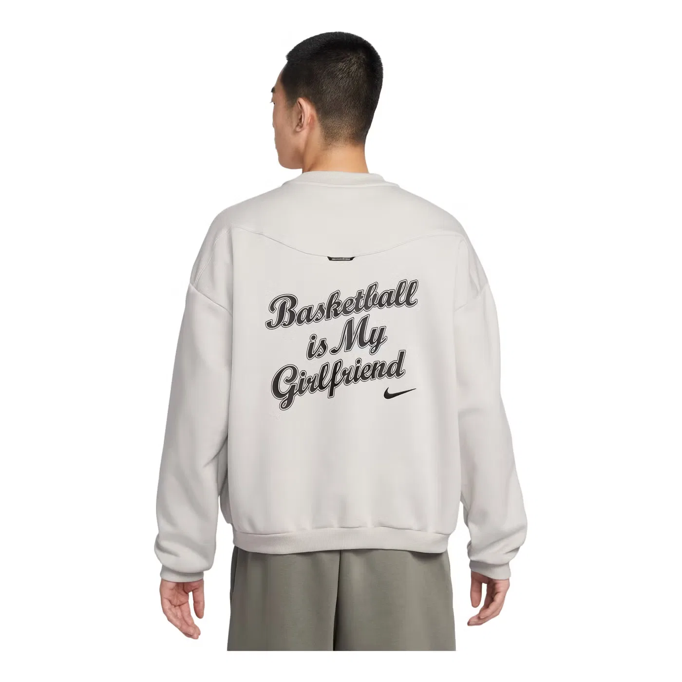 Свитшот с начесом Therma-FIT Standard Issue Nike, светло-костяной