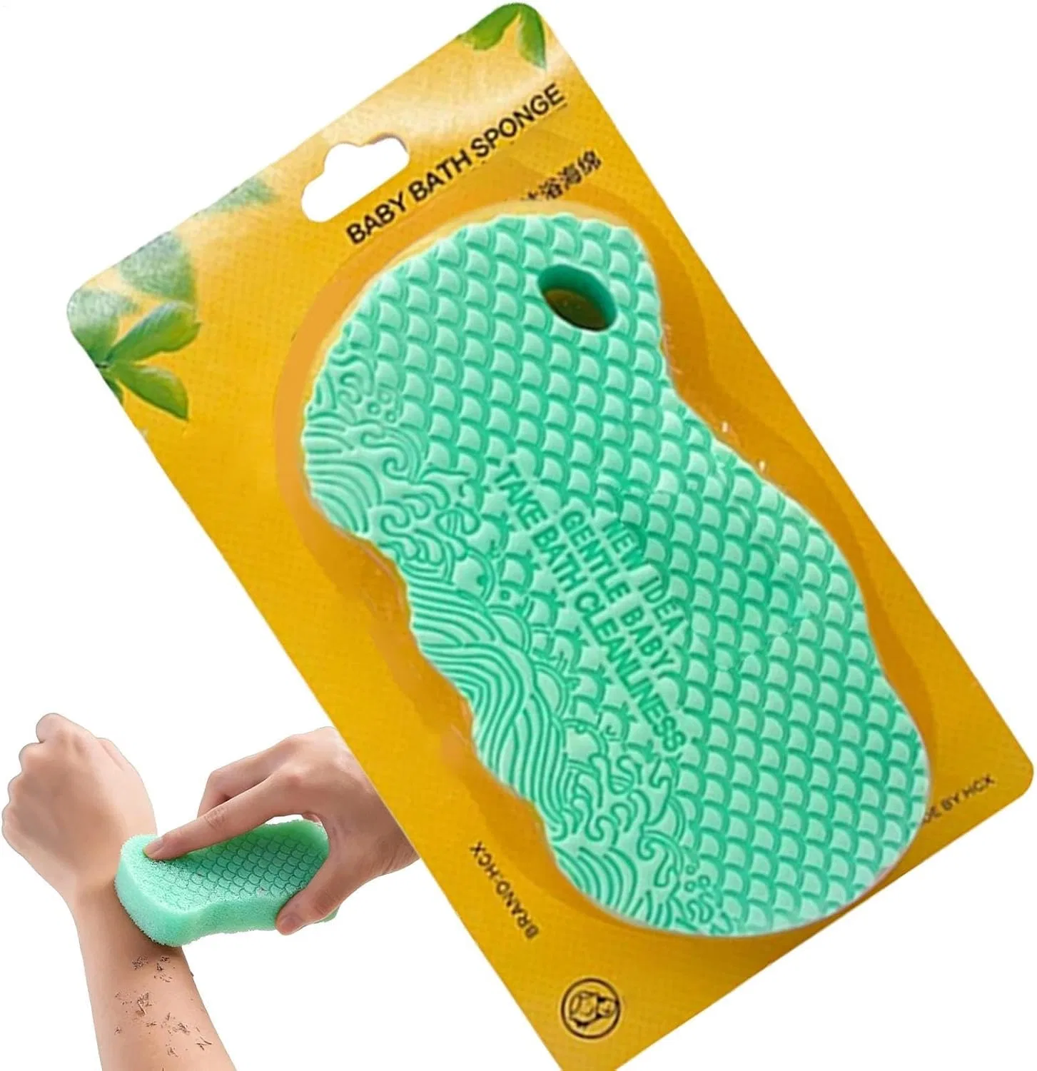 Мочалка для душа, EVA, Generisch, 1 шт, Green