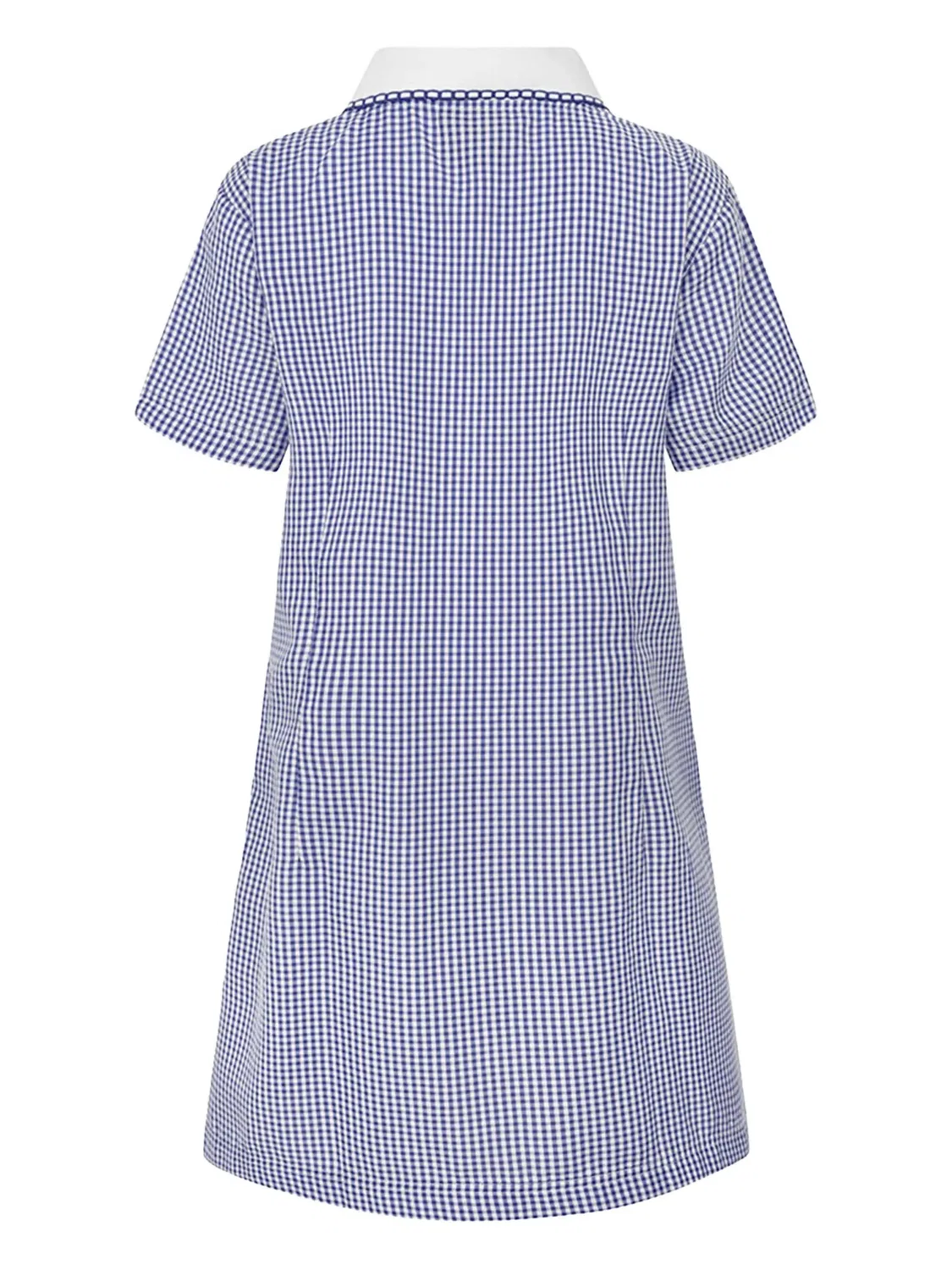 Платье с застежкой на молнии в клетку Zeco Schoolwear, синий — фото 2