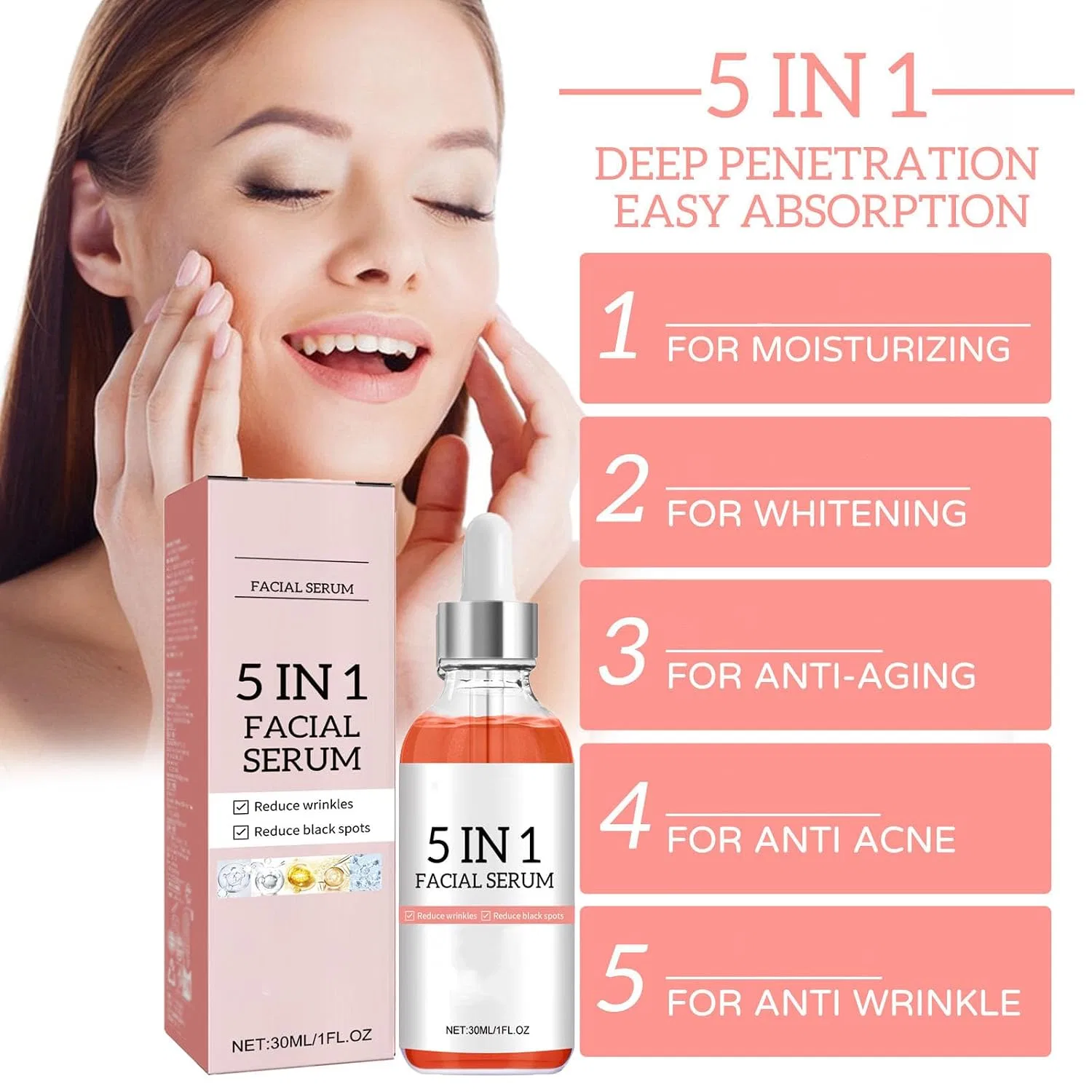 Сыворотка для лица 5-in-1 Vitamin C, homomdy, 30 мл, 1 шт. — фото 3