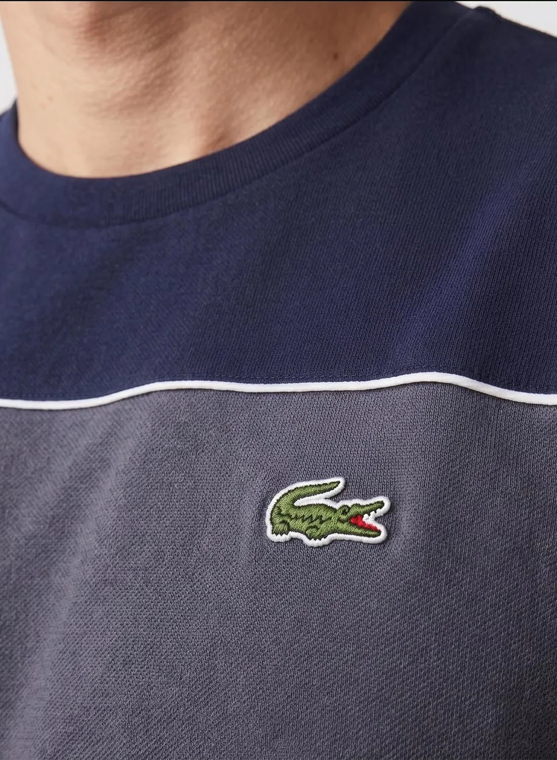 Футболка с цветными блоками Lacoste, черный — фото 2