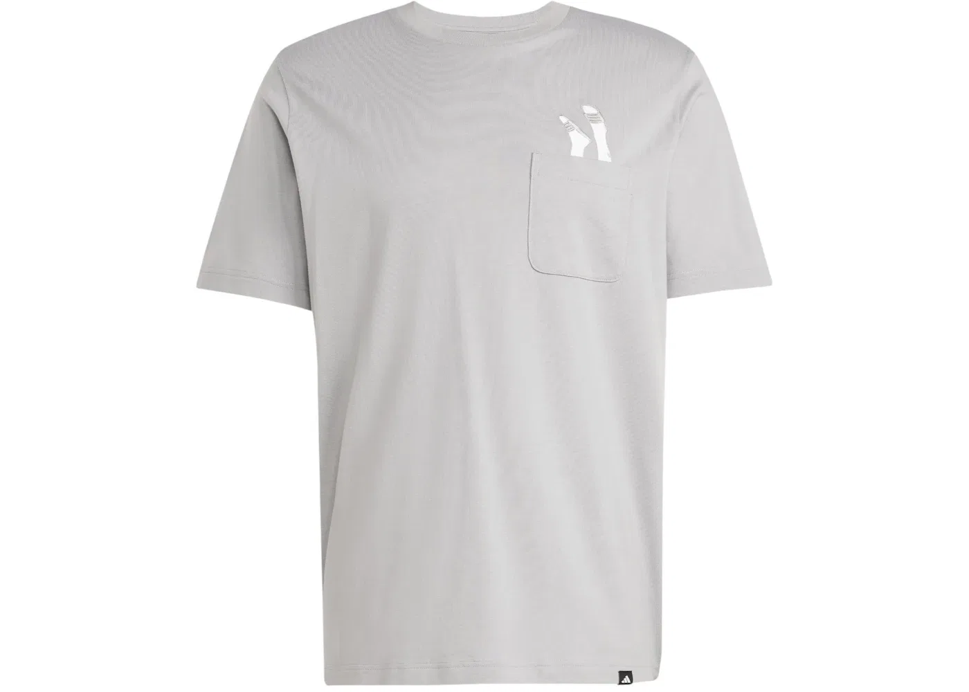 Мужская футболка с принтом T-Shirt Adidas, Charcoal Solid Grey