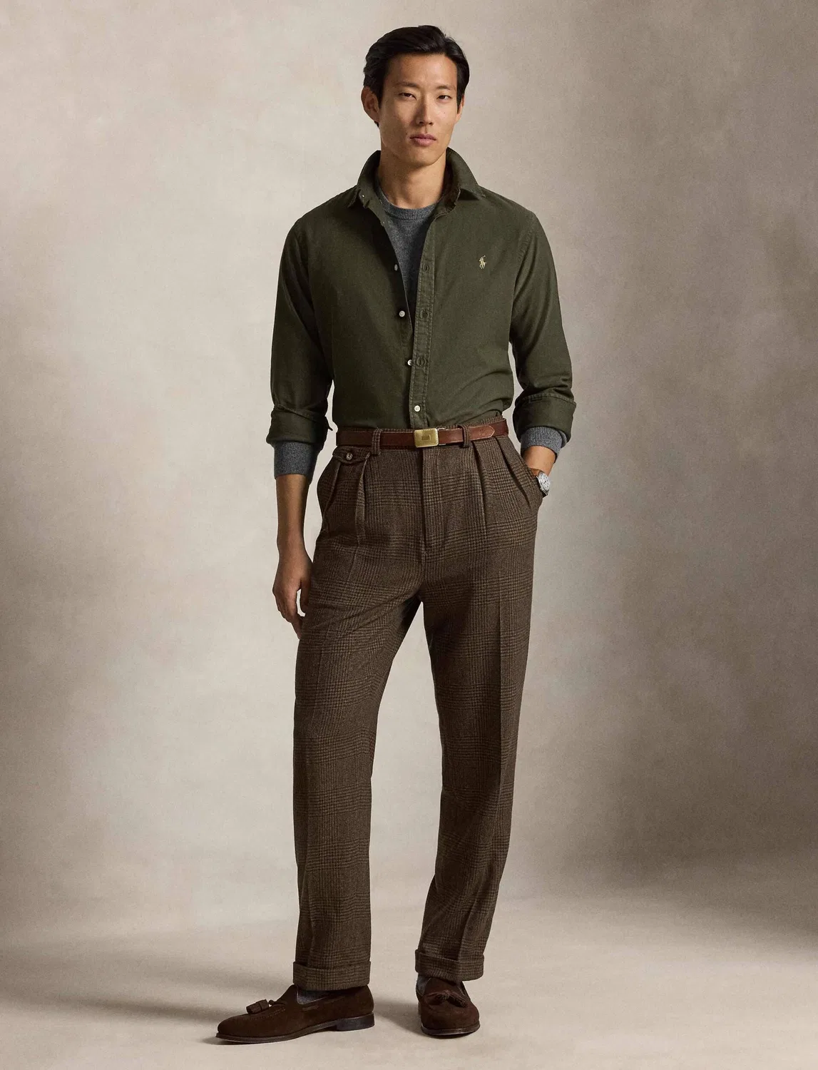 Рубашка с длинным рукавом Polo Ralph Lauren, Verde Oliva — фото 2
