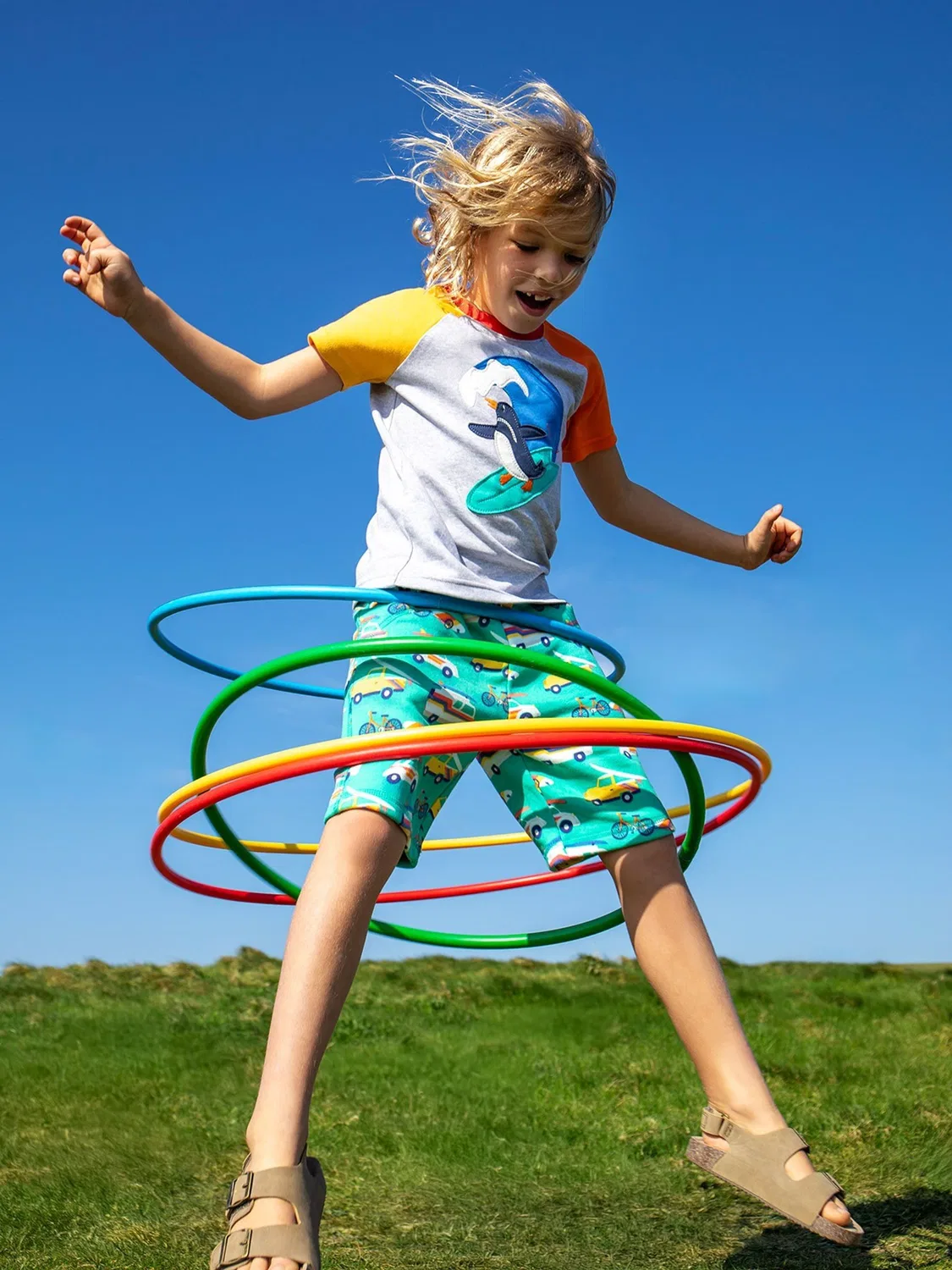 Шорты Samson, из органического хлопка Frugi, синий