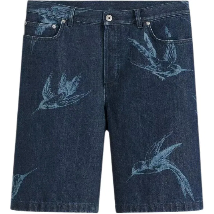 Мужские джинсовые шорты прямого кроя Denim Shorts DIOR, Blue