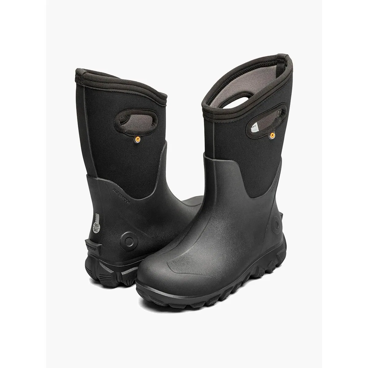 Детские сапоги для девочек водонепроницаемые Classic Seamless Bogs, Black — фото 4