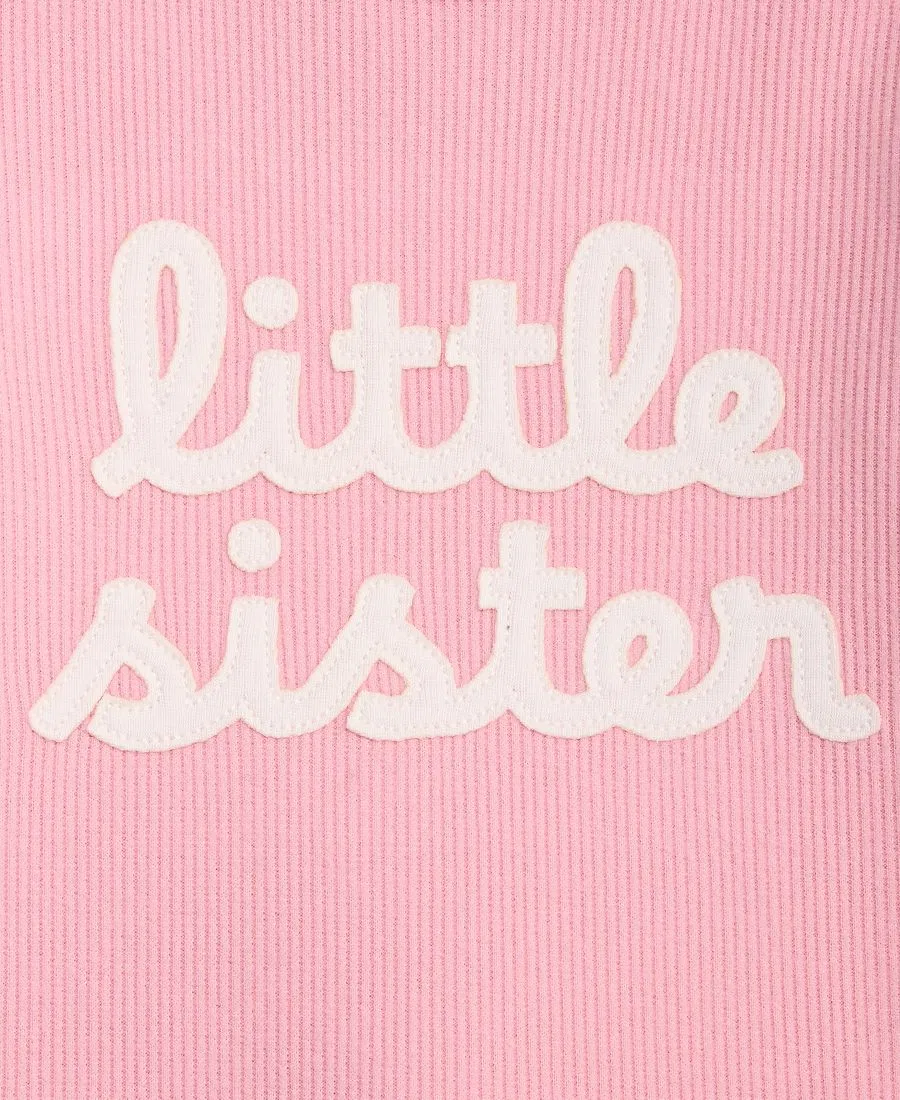 Детский комплект из боди и штанов Little Sister First Impressions, Pink Ename — фото 3