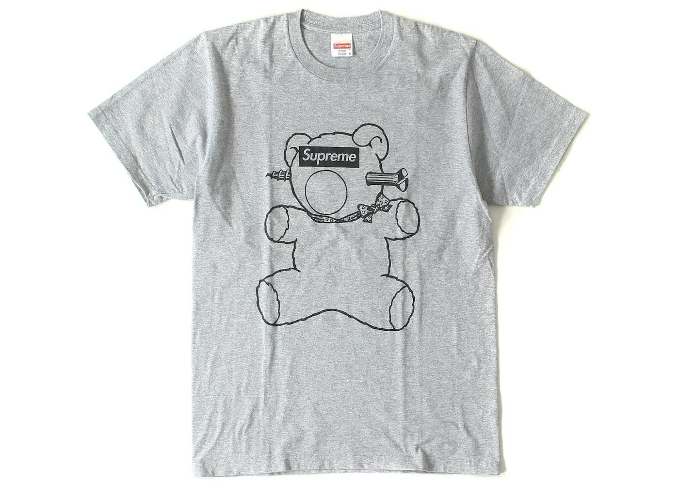 Мужская футболка с принтом Undercover Bear Supreme, Grey