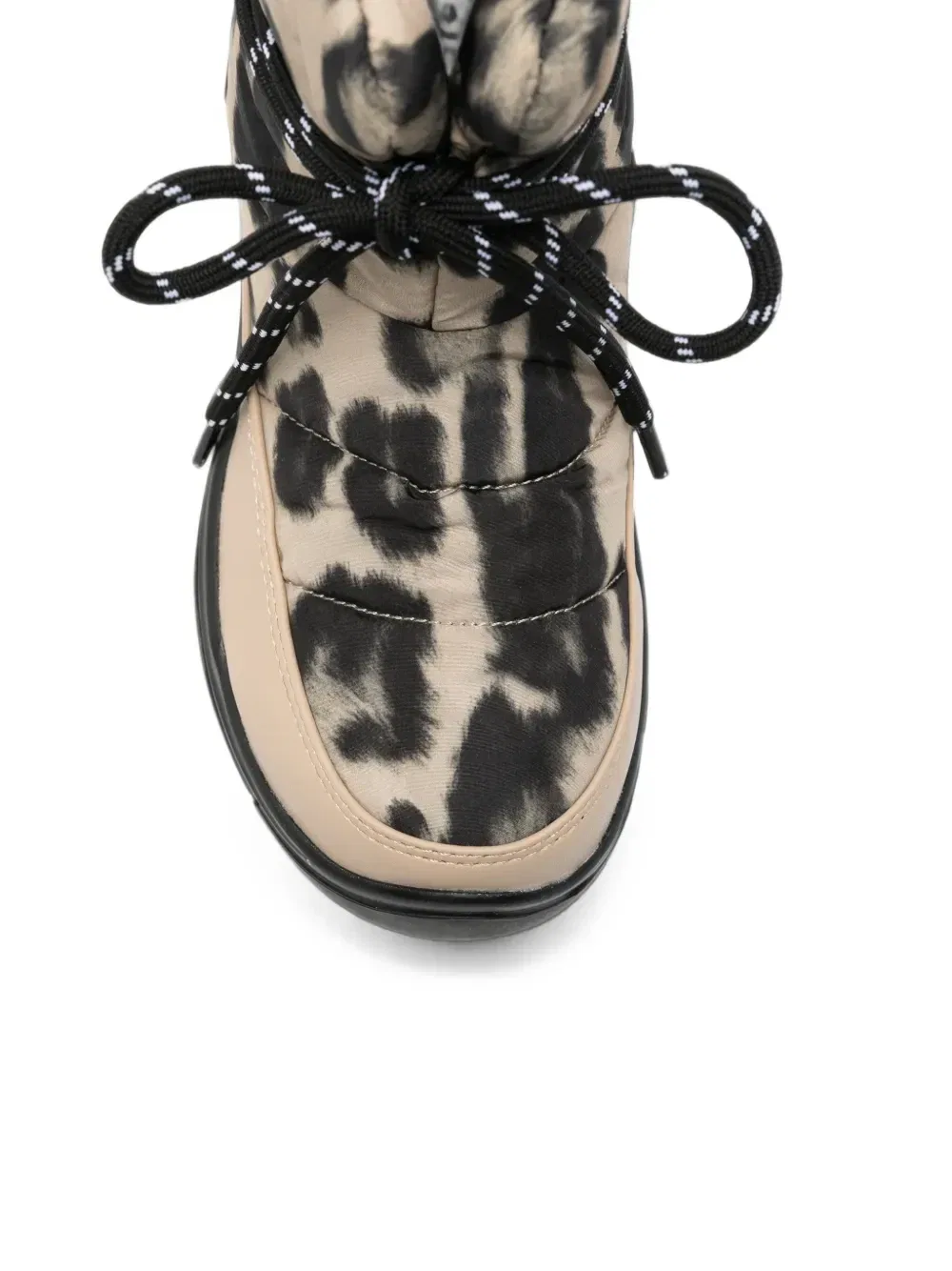 Мягкие сапоги с леопардовым принтом Stella McCartney Kids, бежевый — фото 4