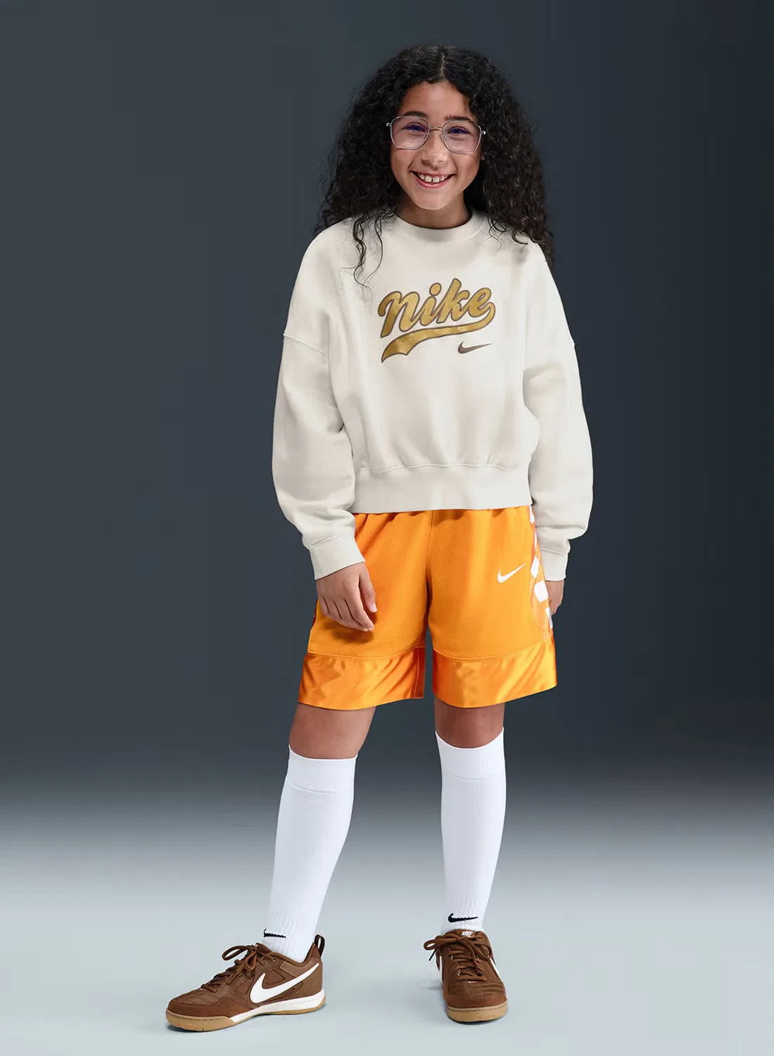 Свитшот с принтом Trend Fleece Nike, айвори