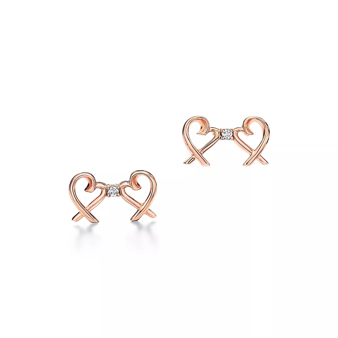 

Серьги Tiffany & Co. x Paloma Picasso Double Loving Heart, розовое золото/бриллиант