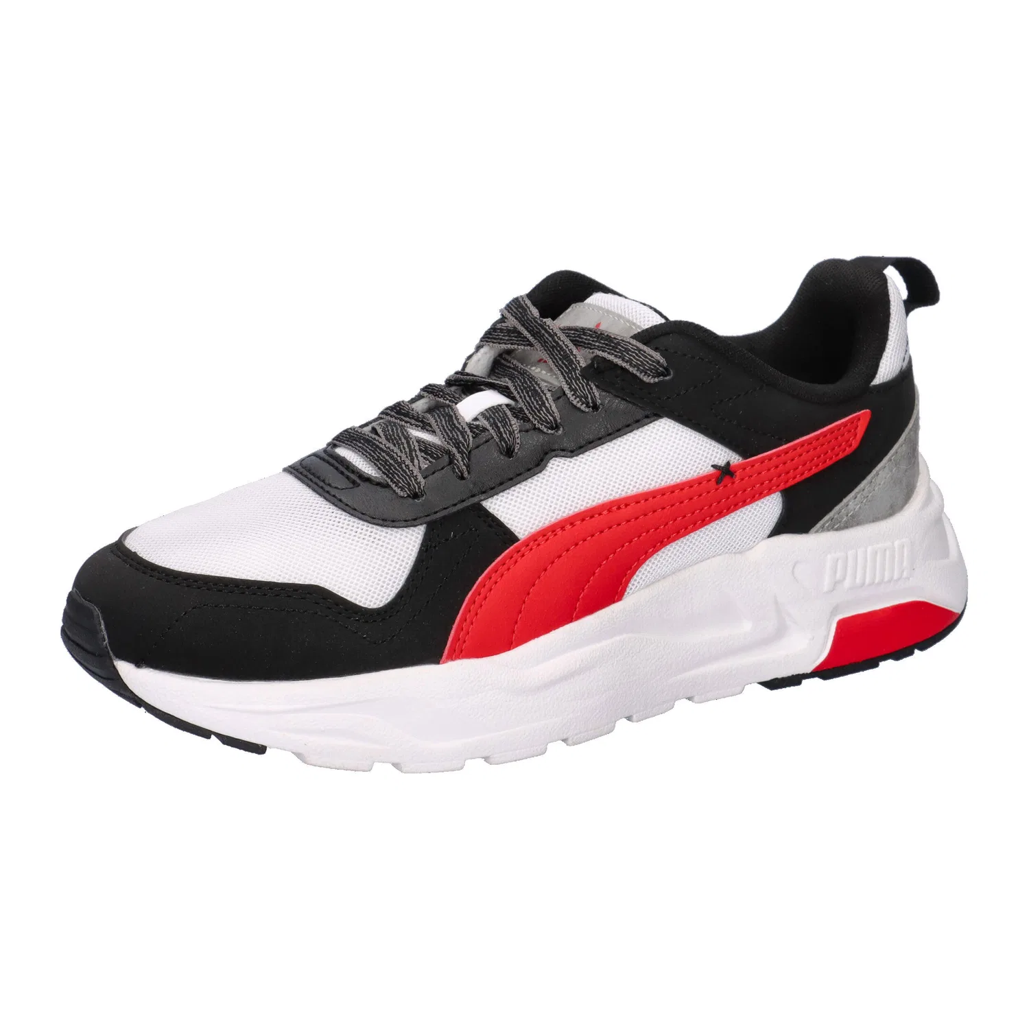 Детские кроссовки с футуристическим дизайном Trinity 2 LT Mid 90s Jr Puma, Weiss Rot Weiss