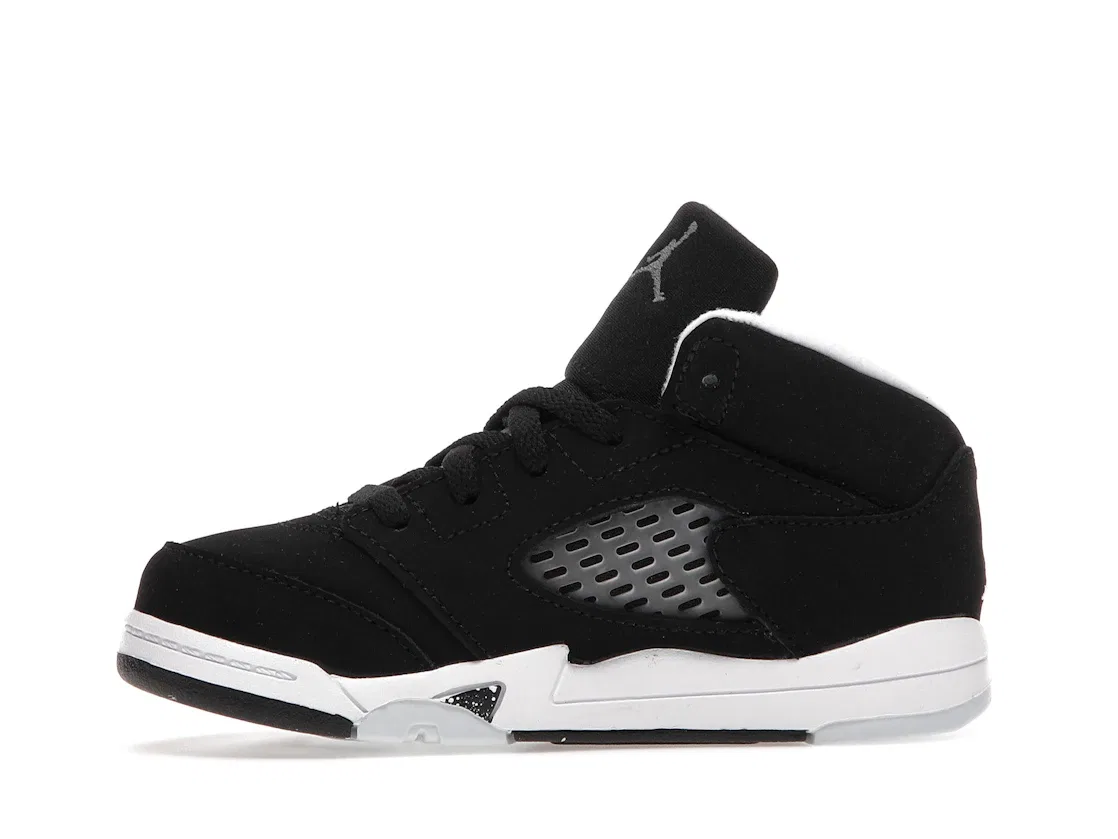 Детские кроссовки для мальчиков с принтом Jordan 5 Retro Moonlight Jordan, Black/Moonlight-White — фото 3