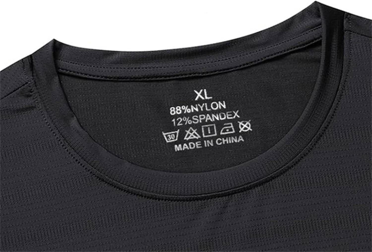 Мужская футболка свободного кроя с круглым вырезом, Black — фото 4