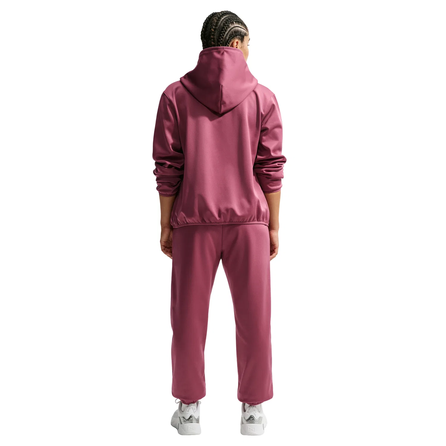 Женские брюки Studio Fleece Sport Therma-FIT Mid-Rise Pants 'Pink Smoke White' Nike, Pink Smoke/White — фото 2