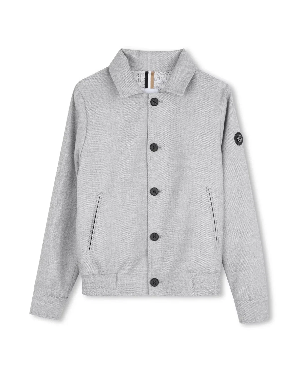 Детский пиджак для мальчиков с принтом BOSS Kidswear, Gris