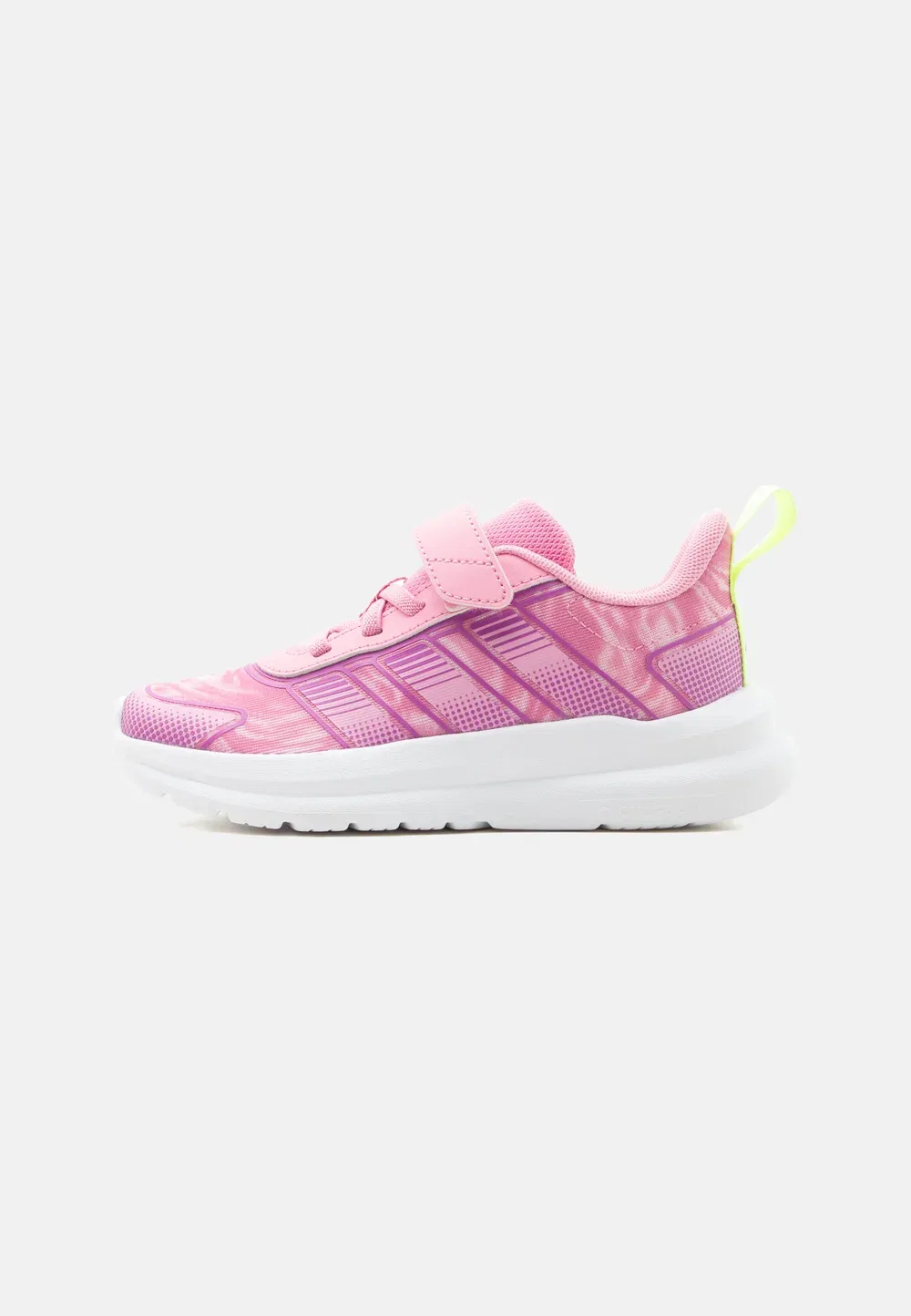 Tensaur run 4.0 унисекс - кроссовки для бега по улицам Adidas Performance, St Tropic Bloom/Purple Burst/Hi Res Yellow