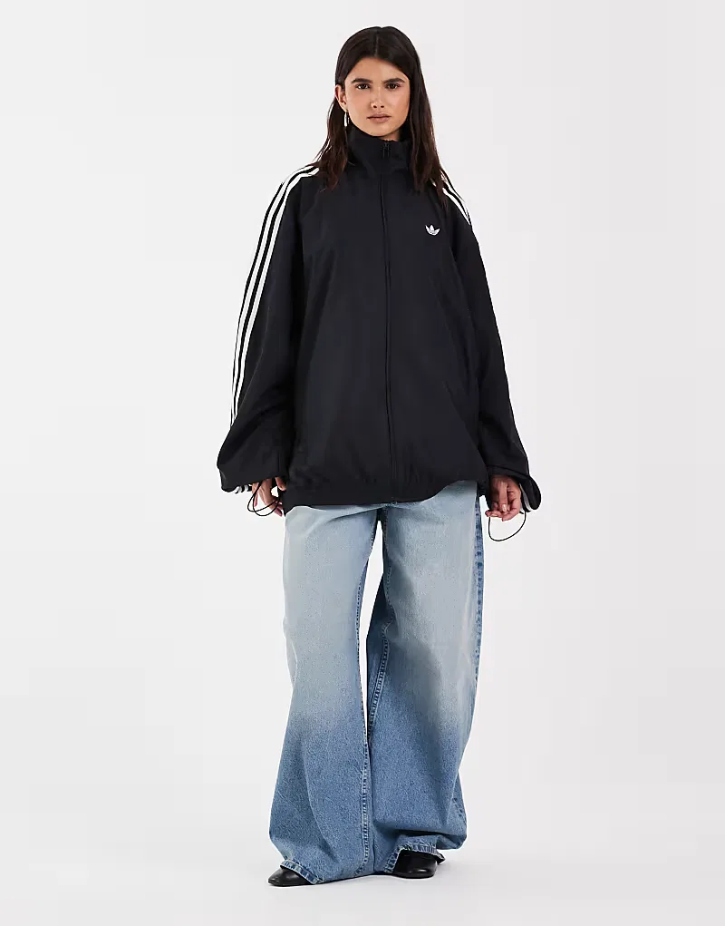 Спортивная куртка Adidas Originals Firebird из тканого материала, черный — фото 3