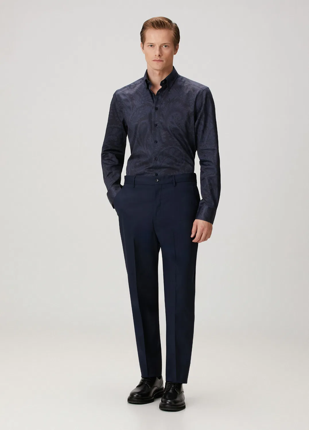 Рубашка Etro Lacivert Etnik Desenli, Etro, lacivert — фото 2