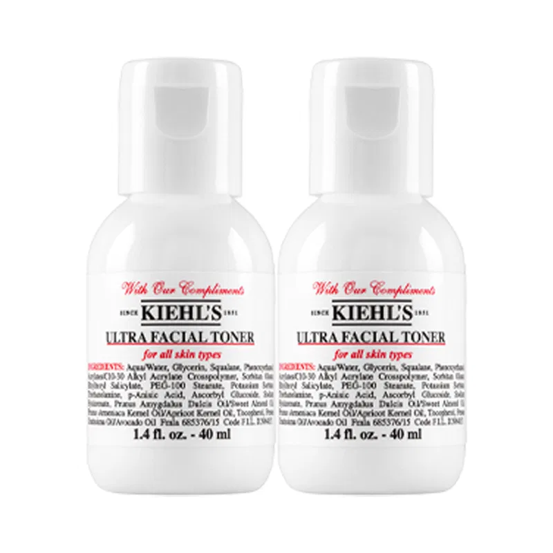 Набор для ухода за кожей с увлажняющим кремом и тонером Kiehl's, 14 мл + 40 мл × 2 — фото 3