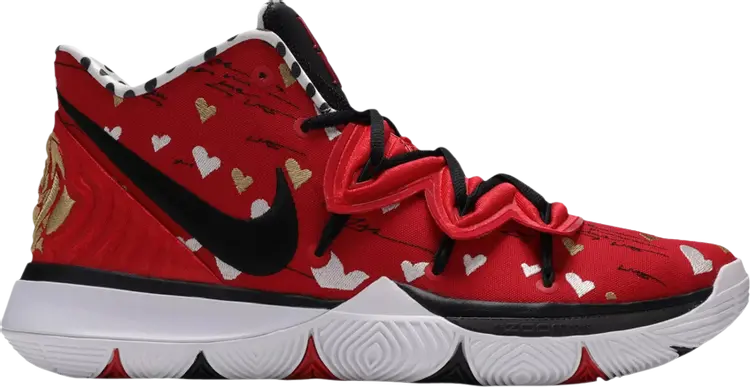 Кроссовки Nike SneakerRoom x Kyrie 5 'I Love You Mom', красный — фото 2