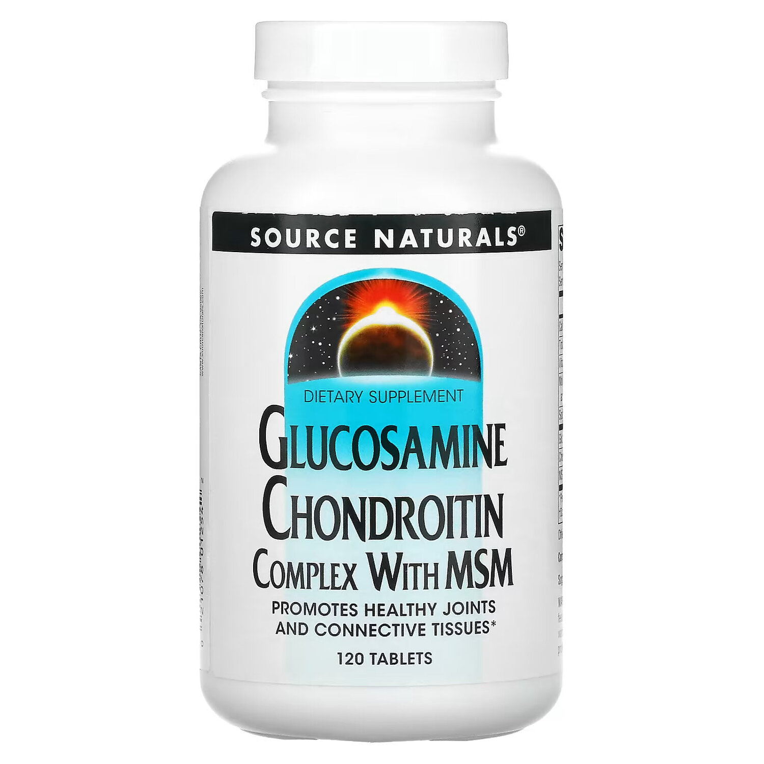 

Source Naturals, Glucosamine Chondroitin Complex with MSM, 120 таблеток