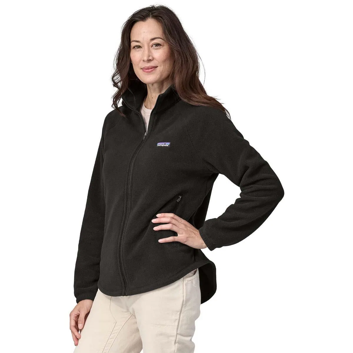 Куртка Patagonia Classic Microdini, флисовая, женская, Black