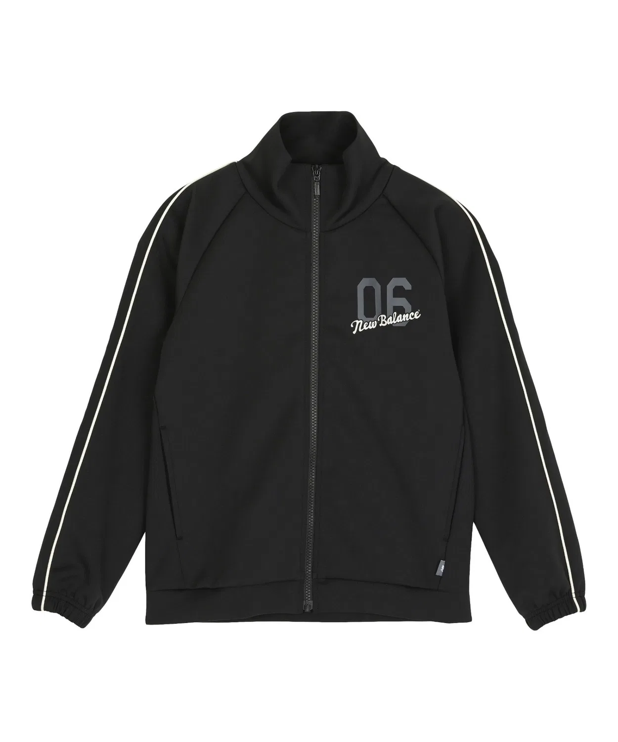 Джерси куртка на молнии спортивная New Balance, чёрная