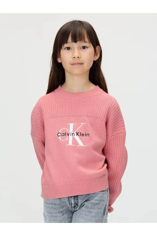 Детские свитшот для девочек хлопковый Calvin Klein, Purple