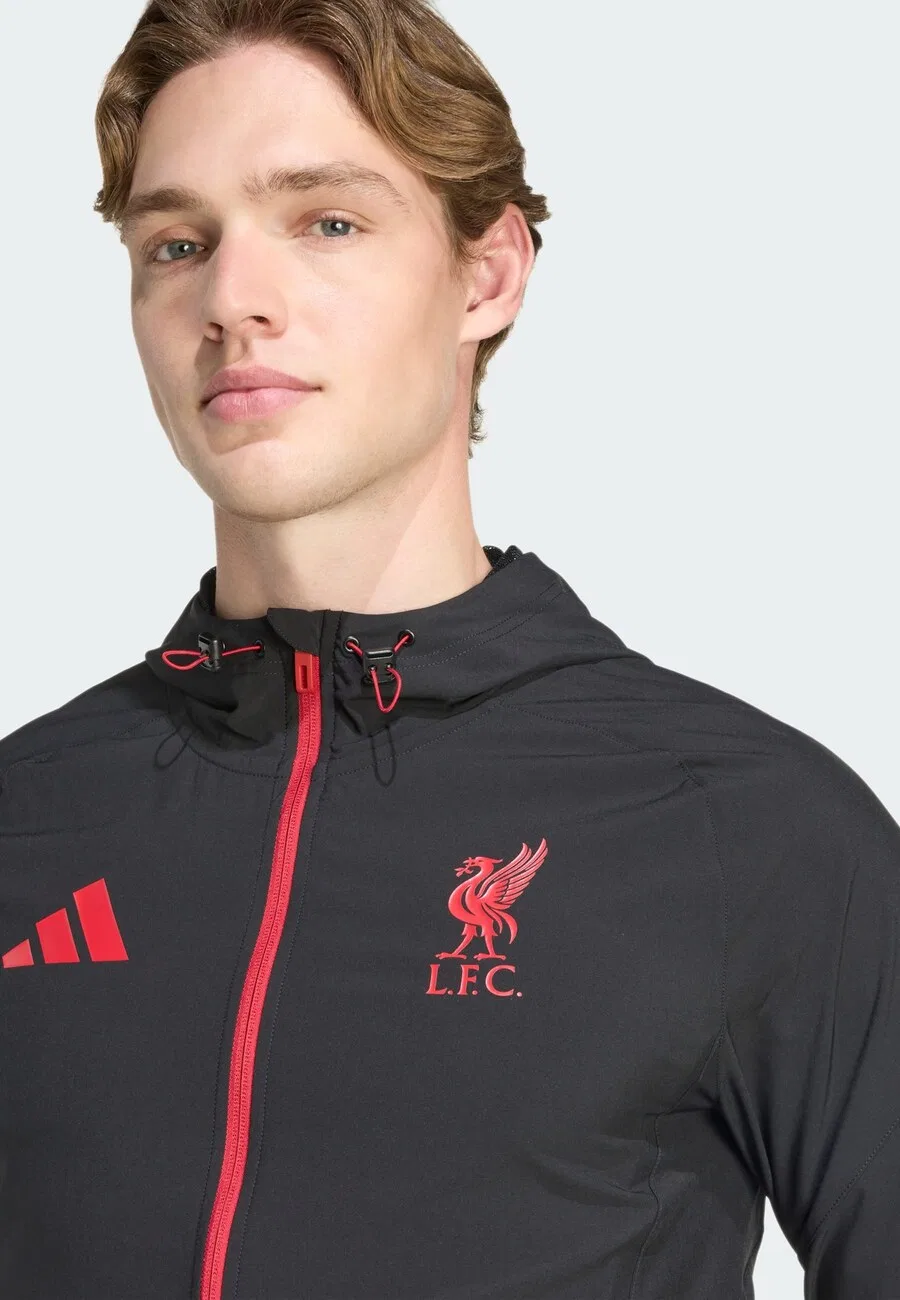 Тренировочная куртка ADIDAS PERFORMANCE 'FC Liverpool Tiro 25 Competition' черного цвета — фото 3