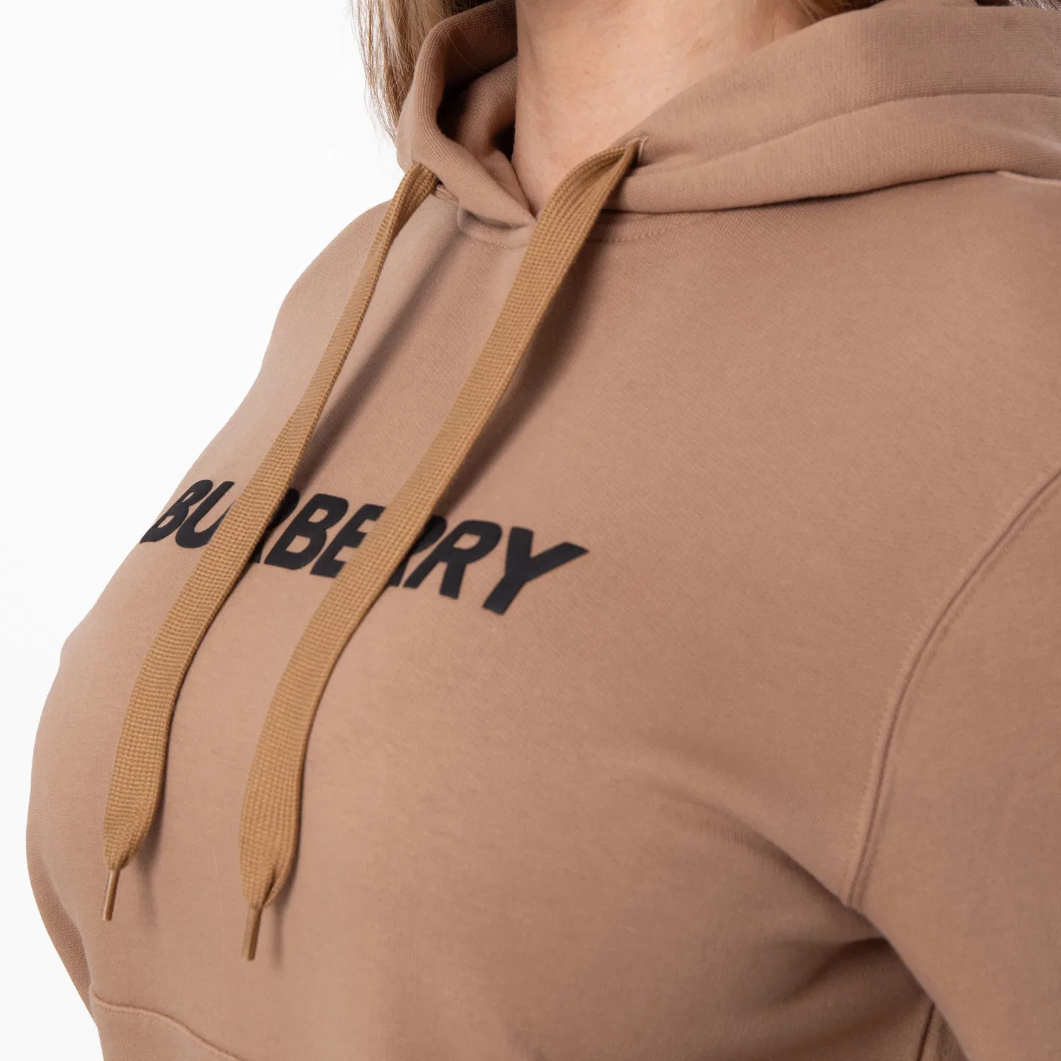 Худи свободного кроя Cotton Logo Burberry, Camel — фото 2