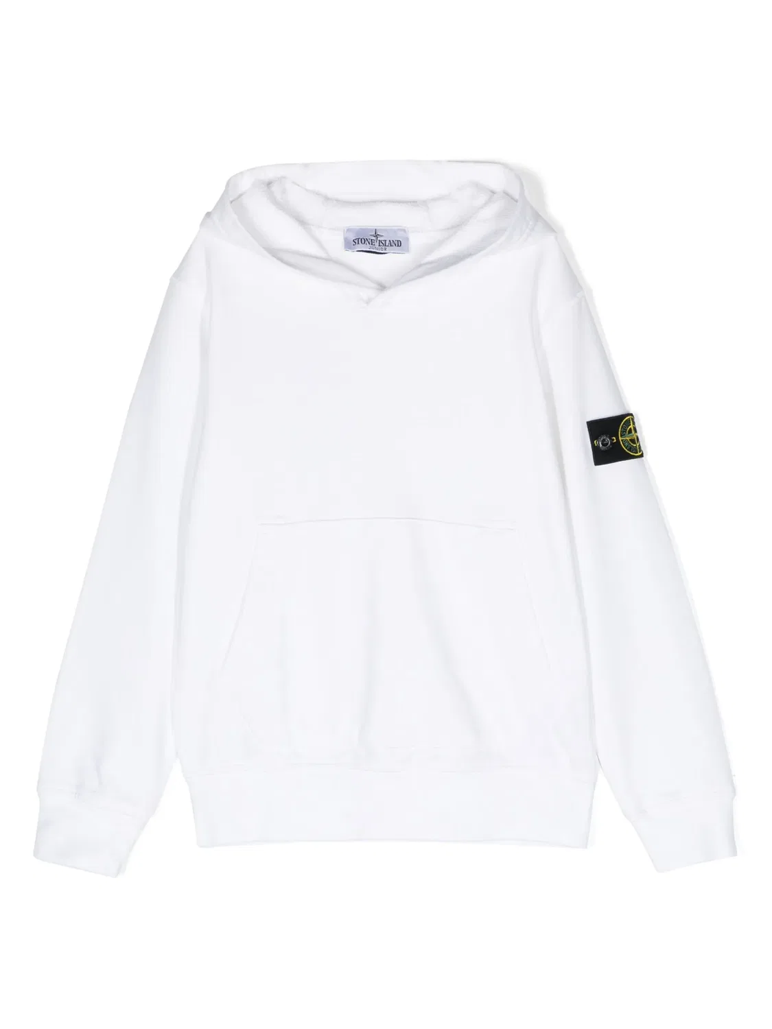 Худи с компасным патчем Stone Island, белый