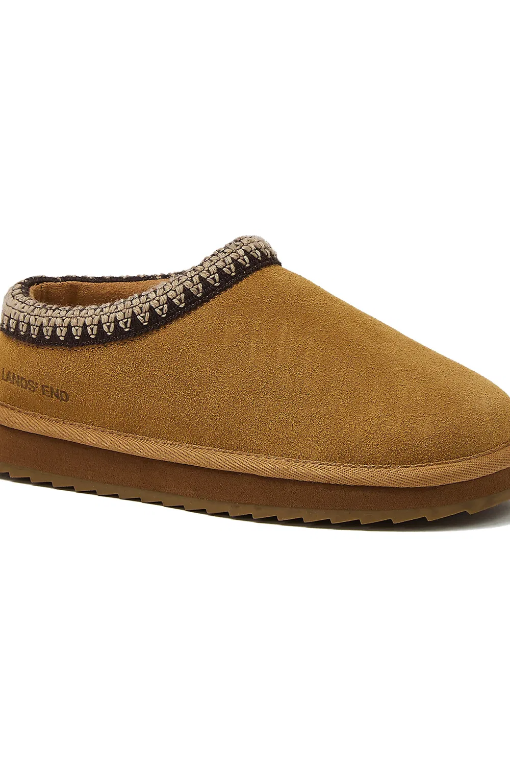 Детские тапочки слипоны из замши Hearth Lands' End, English Tan