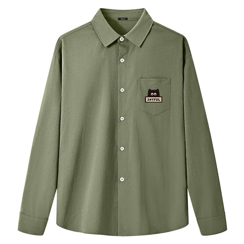 Детская рубашка с воротником Ice Silk Lightweight MINISO, Army Green
