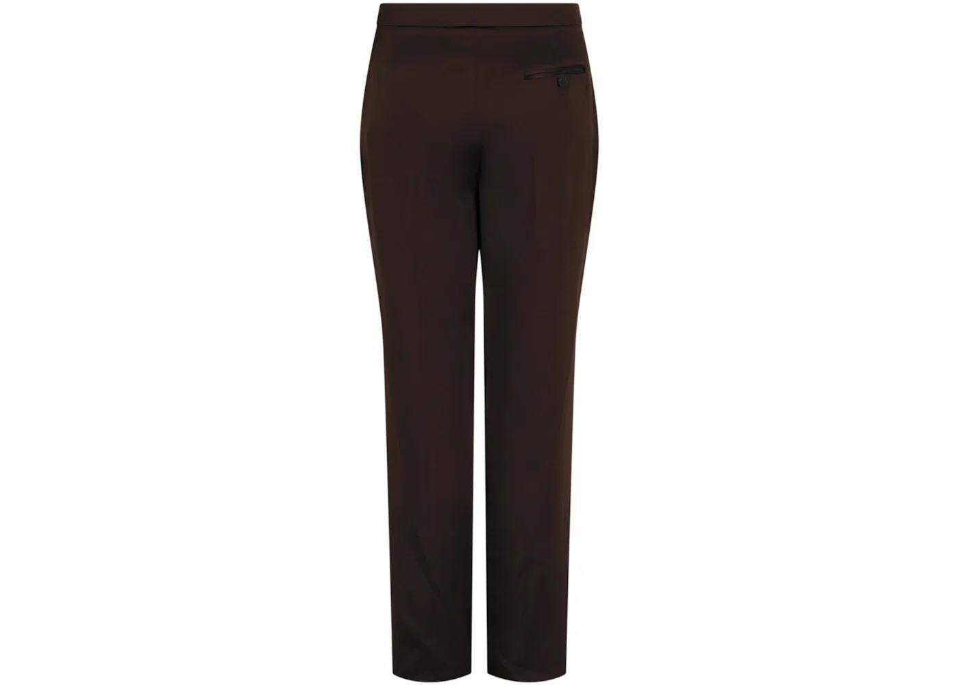 Женские брюки из сатина с прямыми штанинами Pants Alexander McQueen, Chocolate — фото 2