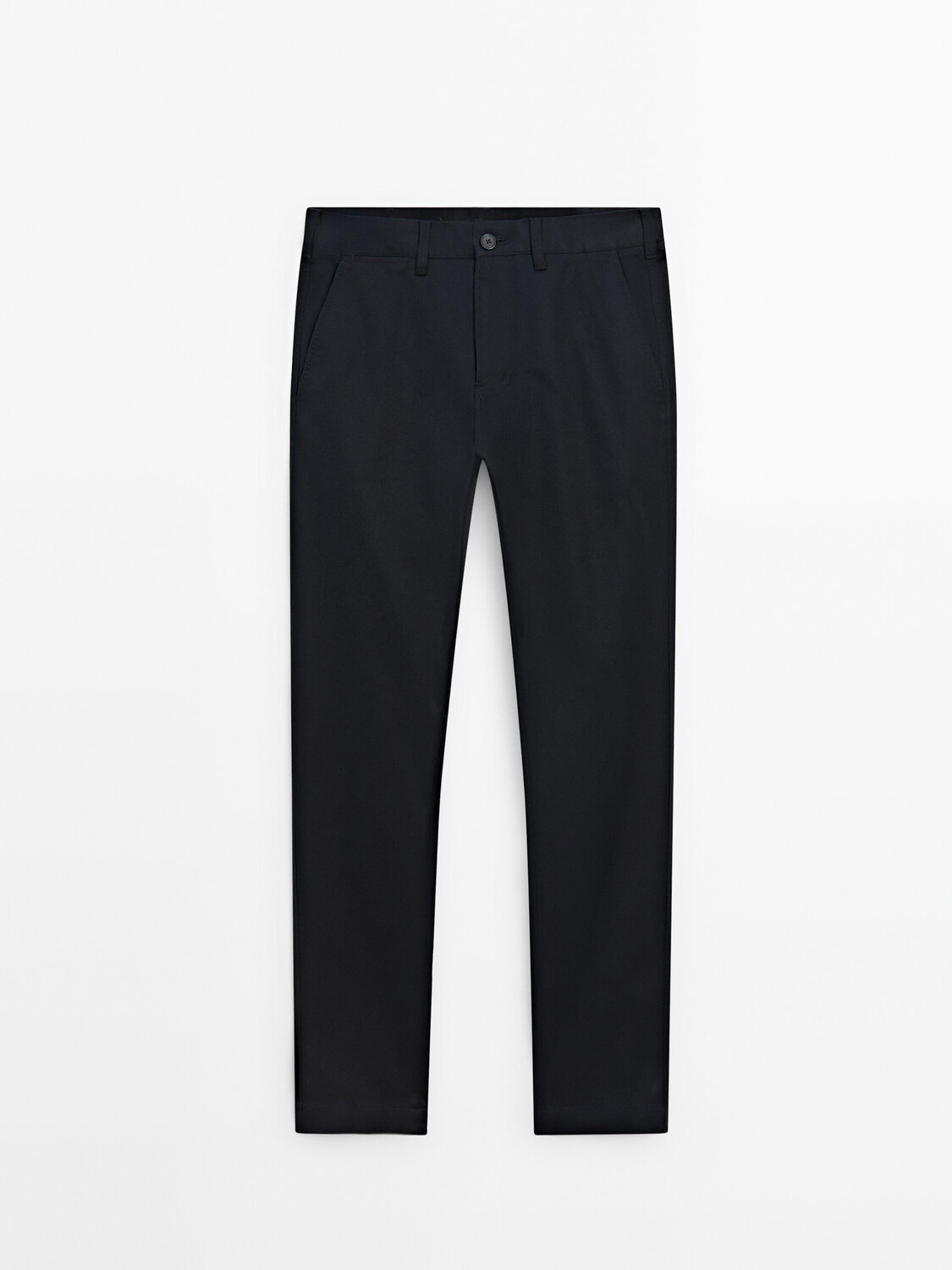 

Зауженные брюки из твила Massimo Dutti, синий