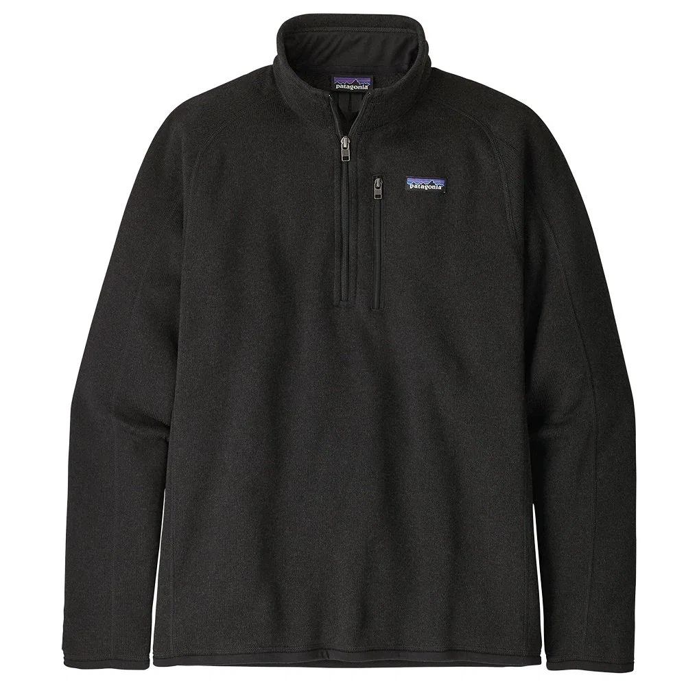 Флисовый пуловер с молнией на четверть Better sweater Patagonia, черный