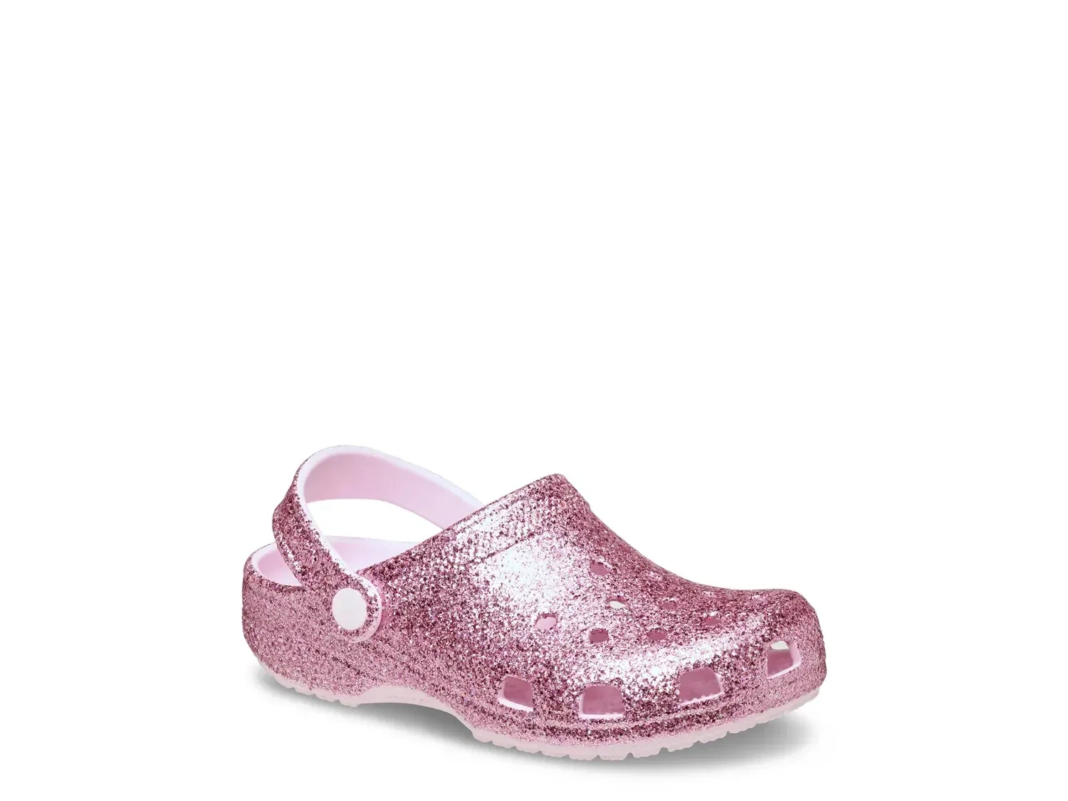 Клоги Classic Chunky Glitter, Crocs, светло-розовый