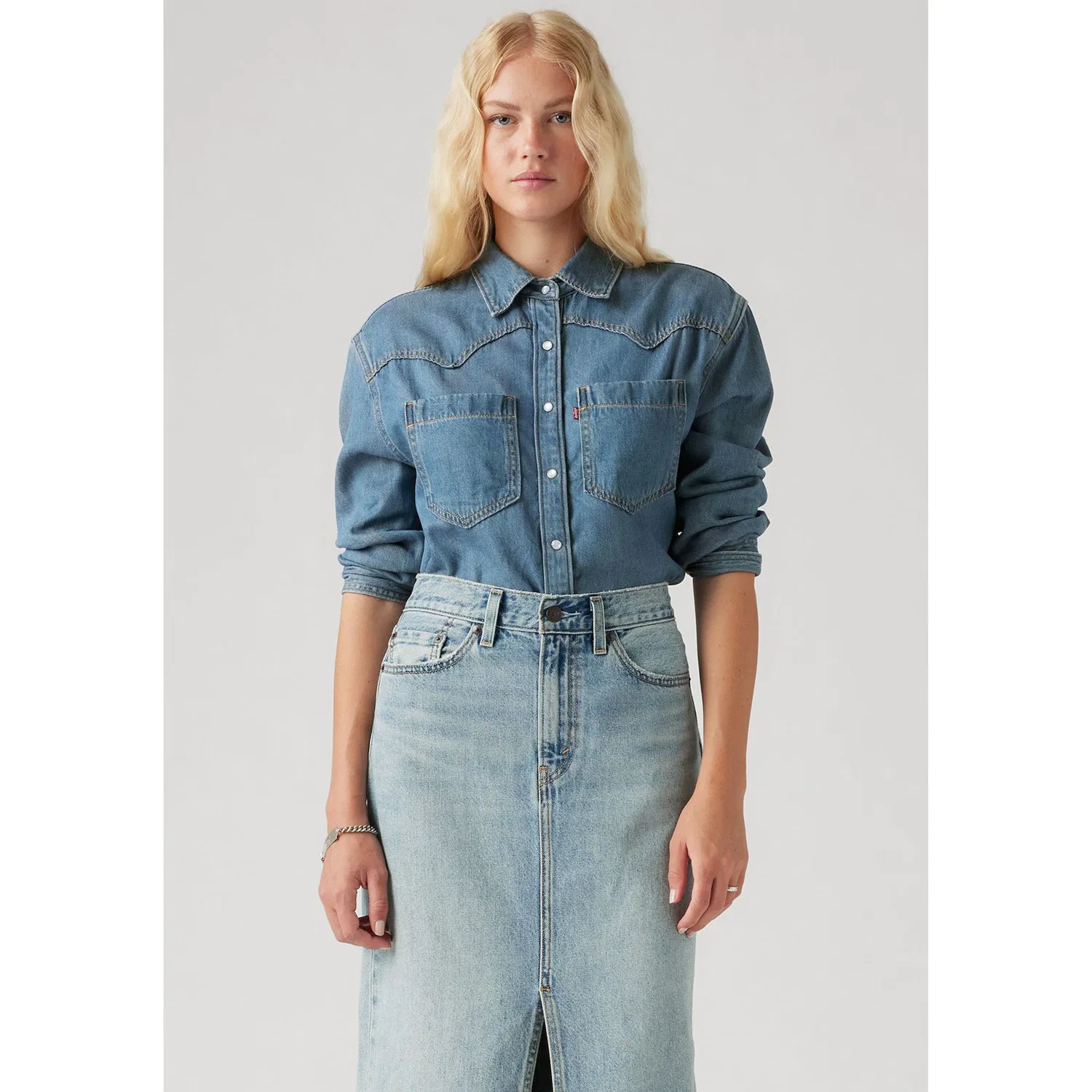 Женская джинсовая блуза с западным стилем Levi's, Going Steady