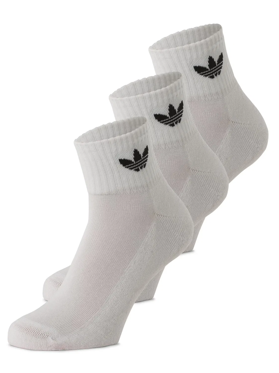 Носки Adidas Originals Mid Crew 3 Pairs белого цвета