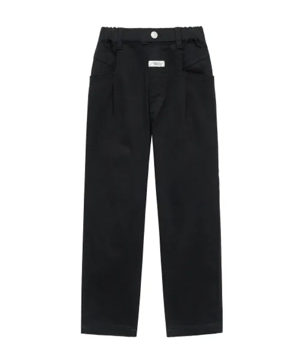 Хлопковые широкие штаны Enfant, Marithé Kids, черные