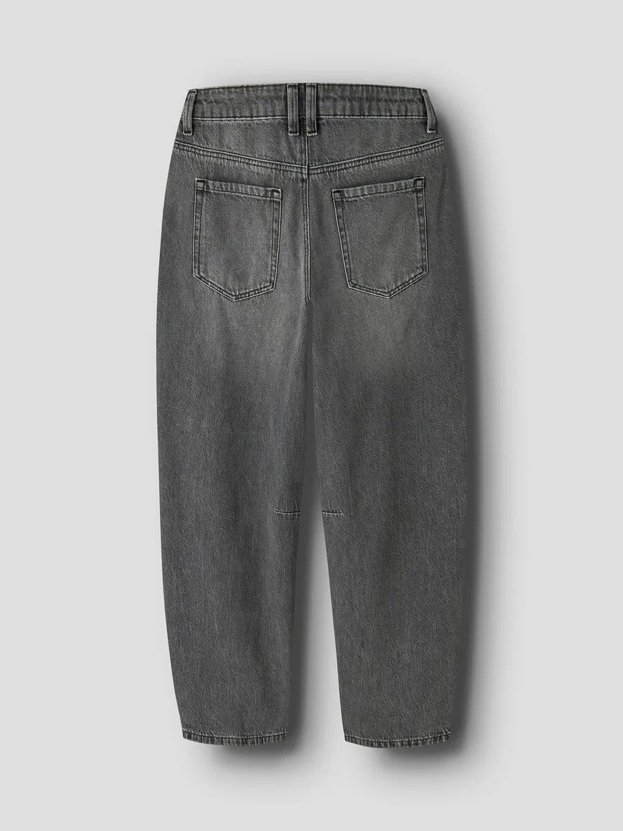 Джинсы NAME IT Barrel Jeans 'NKFBella' темно-серого цвета — фото 3