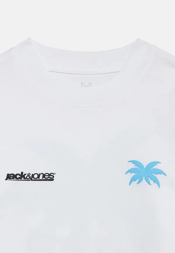 Комплект из двух футболок с принтом Jcoclub с изображением на спине Jack & Jones Junior, белый/серый — фото 4