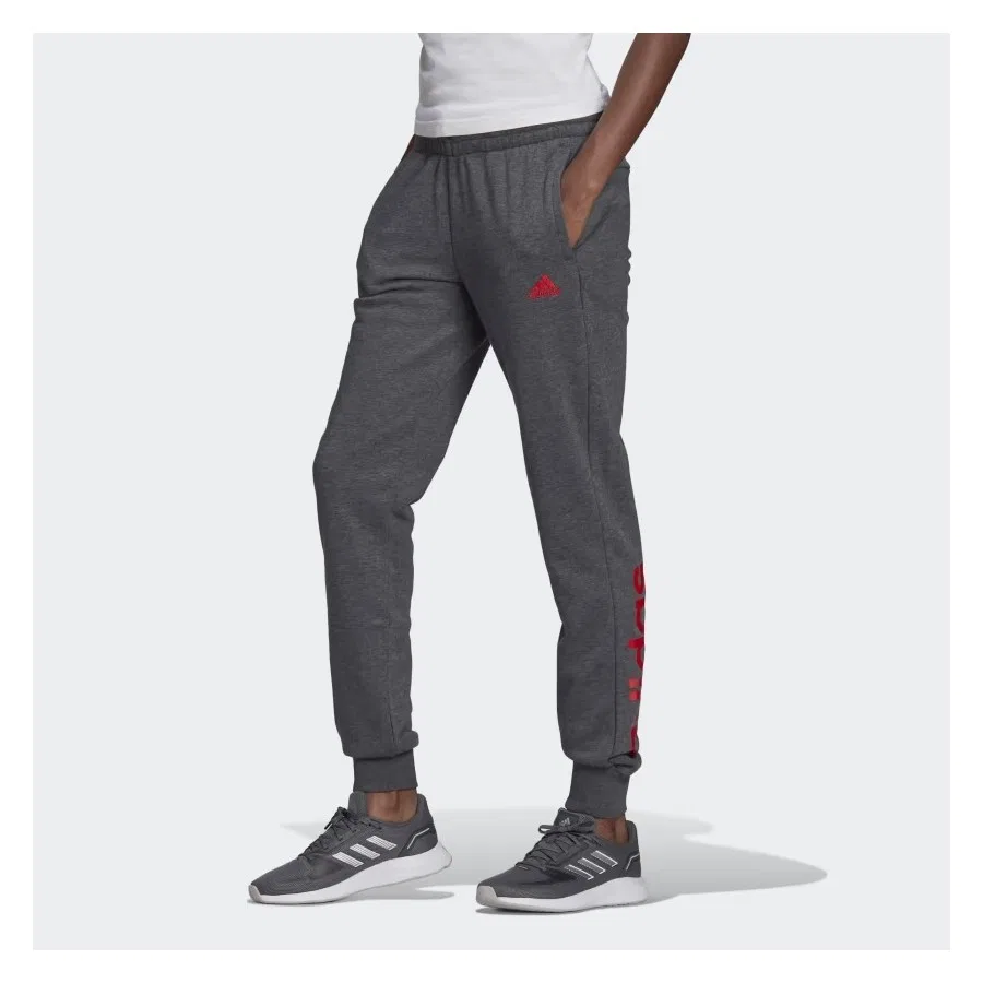 Женские спортивные брюки Essentials French Terry Logo, adidas, Синий — фото 2