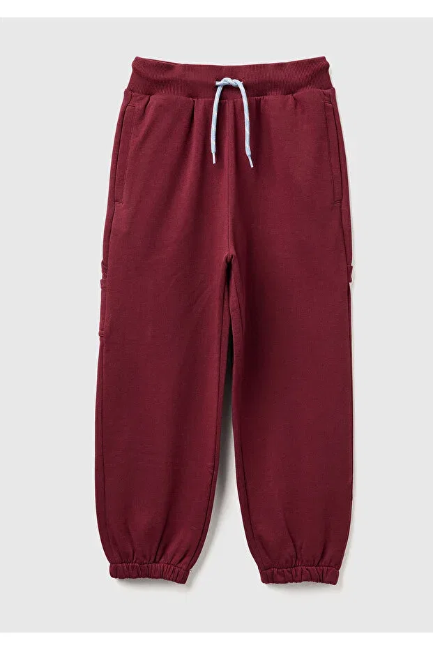 Детские спортивные штаны для мальчиков с принтом United Colors Of Benetton, Burgundy