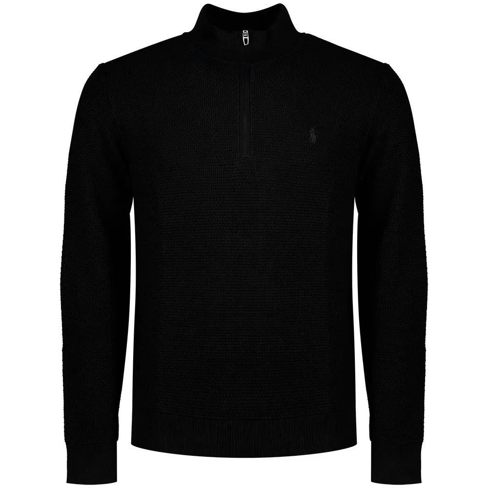 Свитер с полузастежкой Polo Ralph Lauren, черный