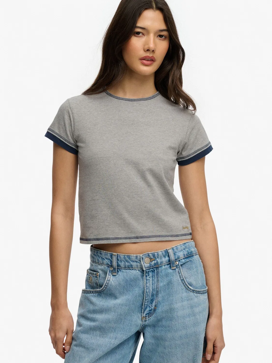 Футболка с длинным рукавом, слоистый дизайн, Athletic Essentials Superdry, серый
