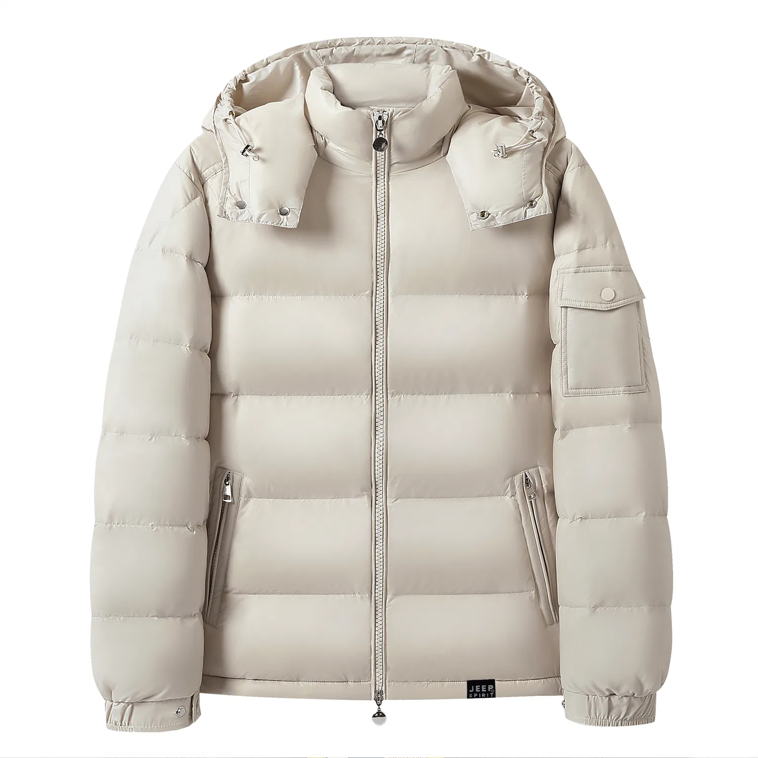 Детский пуховик с капюшоном JEEP SPIRIT, Beige Apricot