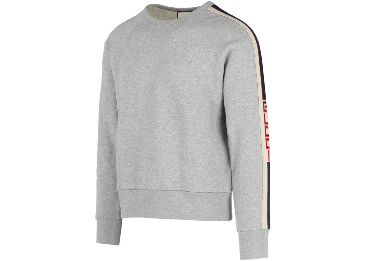 Мужской свитшот с круглым вырезом Gucci, Medium Grey/Milk Red — фото 2